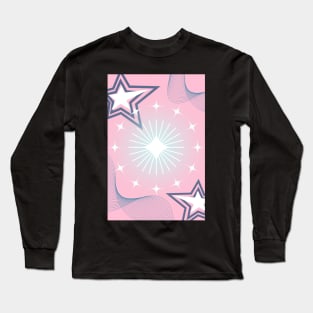 Star Circle Blue Long Sleeve T-Shirt